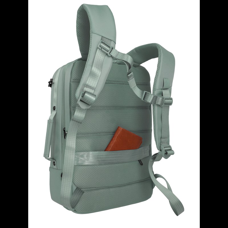 travelite WORKFLOOW backpack L, sage Grön/Taupe 15" 7