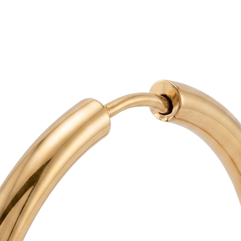 Winther Studio Øreringe Hoops Basic L Guld 3