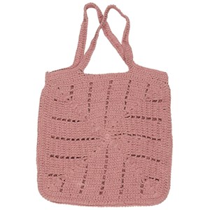 Ib Laursen Totebag Virkad väska Rosa