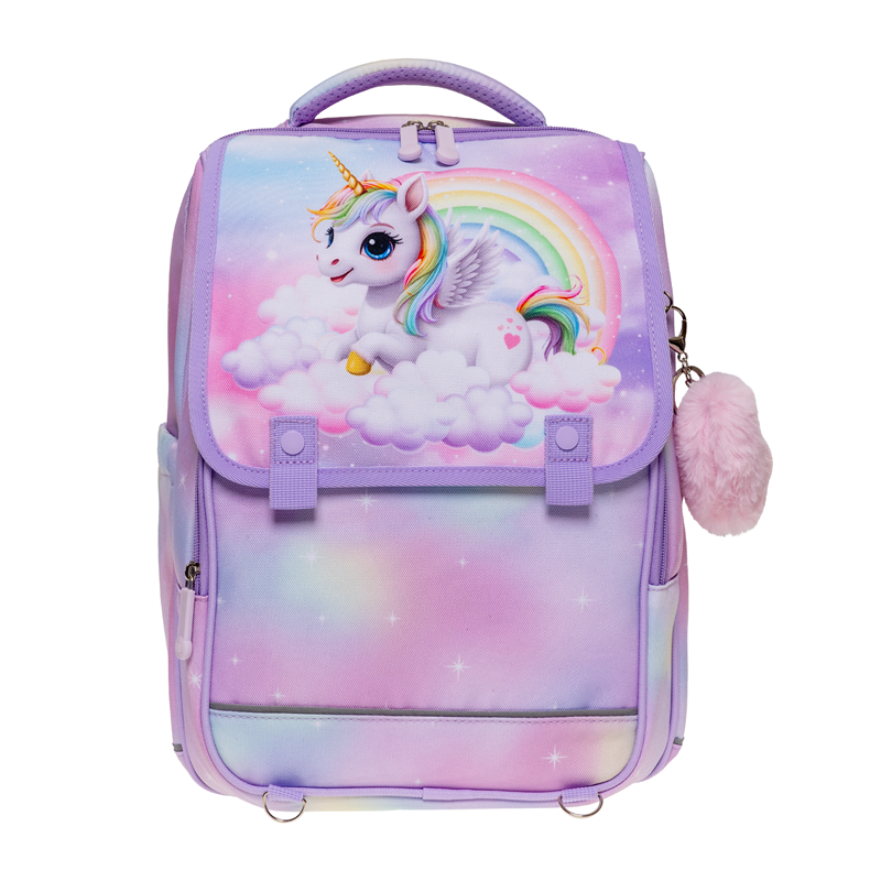 Grow Skoletaske StartPack Unicorn Lilla/pink 1