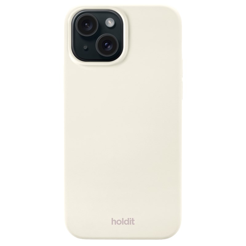 Holdit Mobilfodral Soft Linen Creme Iphone 15 1