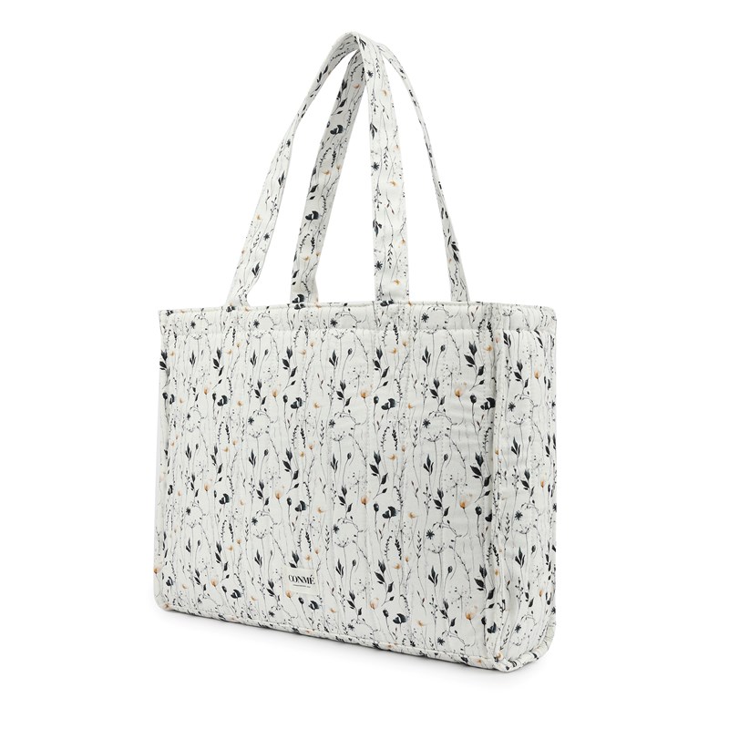 Conmé Shopper Watercolor Floral Vit blomning 2
