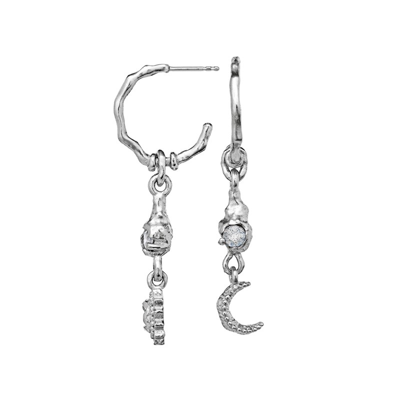 Maanesten Örhängen Ember Silver 2