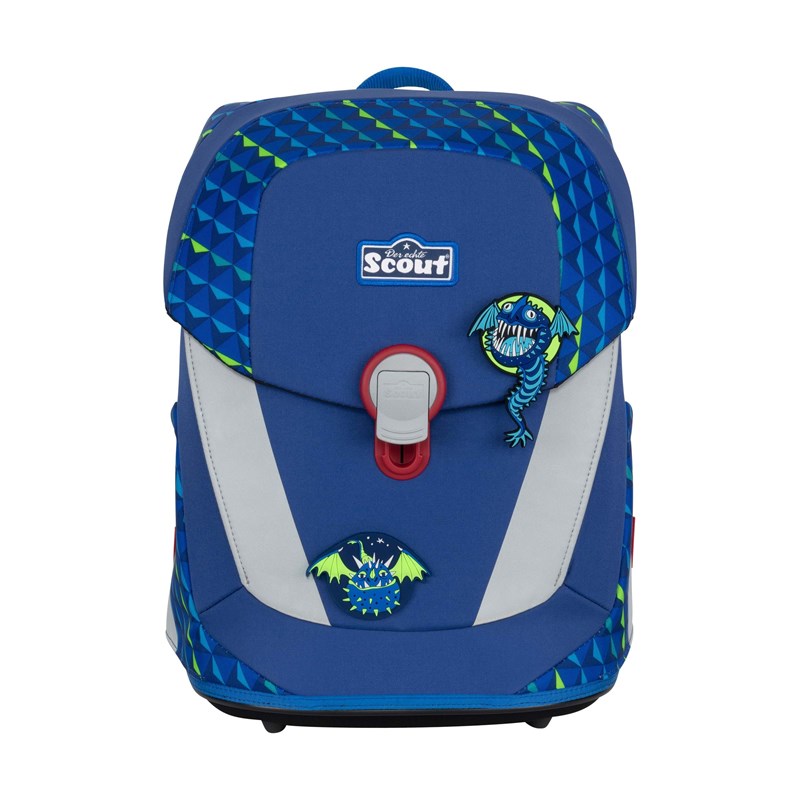 Scout Skoletaskesæt Sunny II Monster Blå/Grøn 2