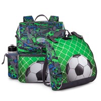 JEVA Skoletaskesæt Interme Football Flerfarvet