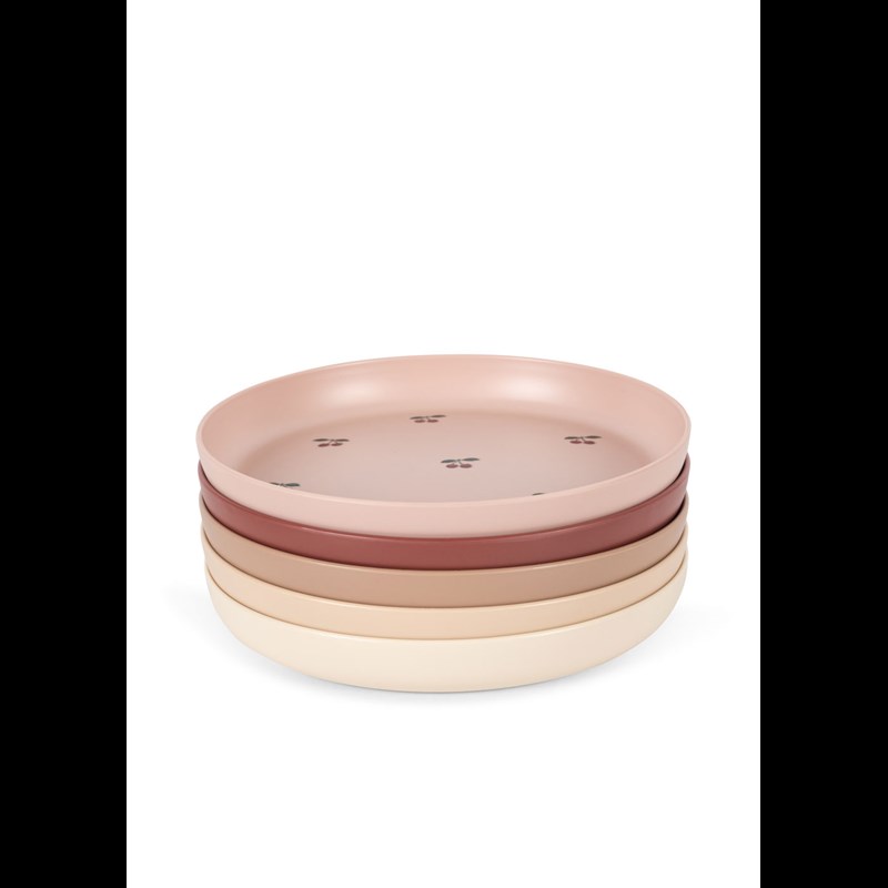 Konges Sløjd Tallerkner 5-pak Rød