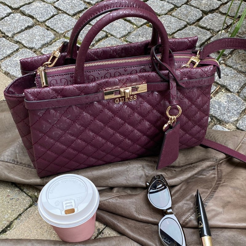 Guess Handväska Idra Girlfriend Bordeaux 5