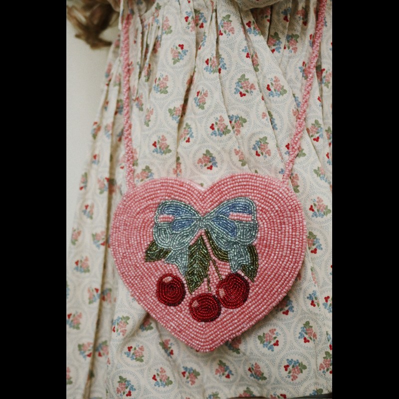 Konges Sløjd Taske Perle Heart Lyserød 2