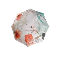 Doppler Paraply Carbonsteel Long Vit blomning 1
