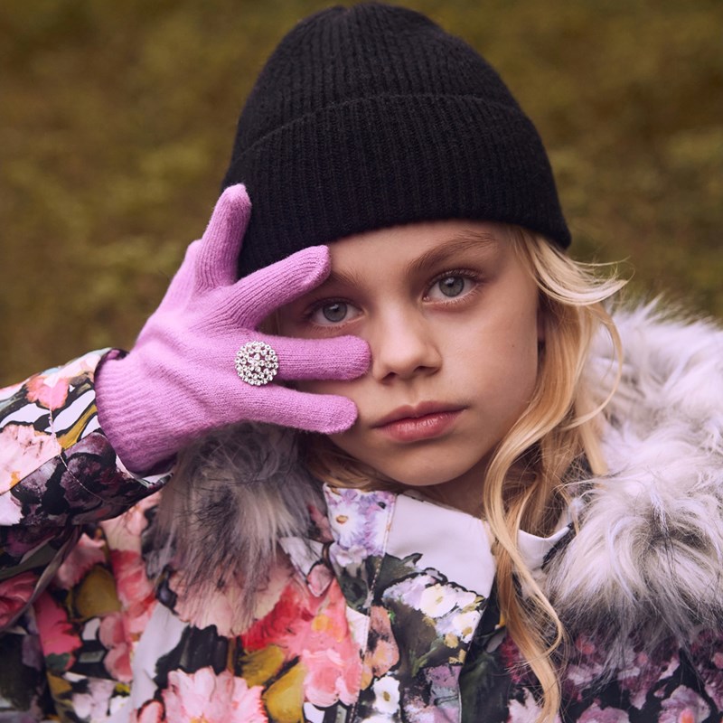 Molo Strikvantar Krystal  Lila 4-10 år 2