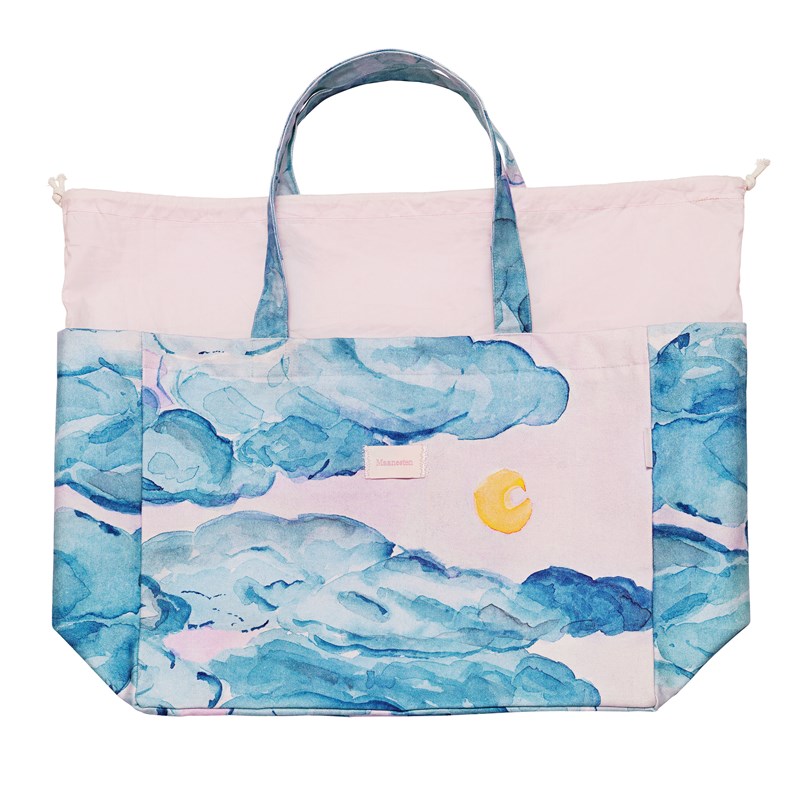 Maanesten Totebag Canvas Stor Moonshine Blå 3