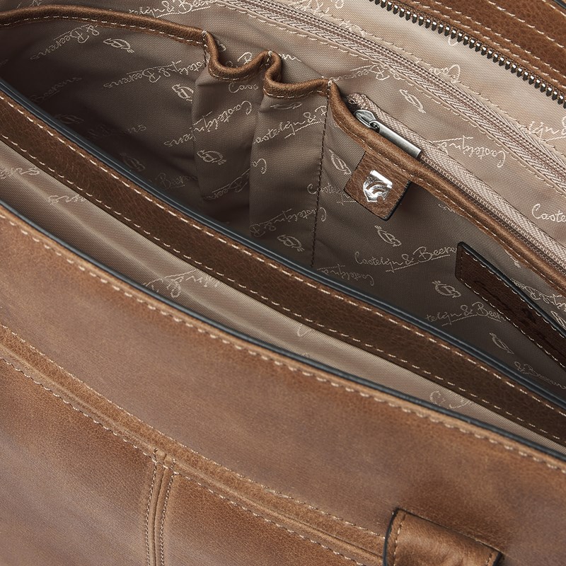 Castelijn & Beerens Handväska RFID Konjak 15" 8