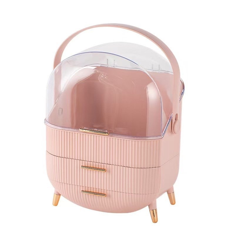 UNIQ Organizer makeupbox retro Rosa 7