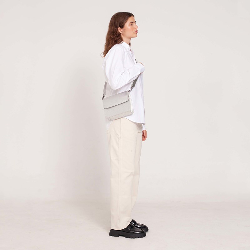 HVISK Crossbody Cayman Metallic Sølv 5