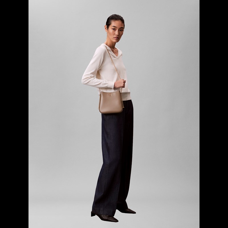 Calvin Klein Crossbody Hardware Monogram Brun 2