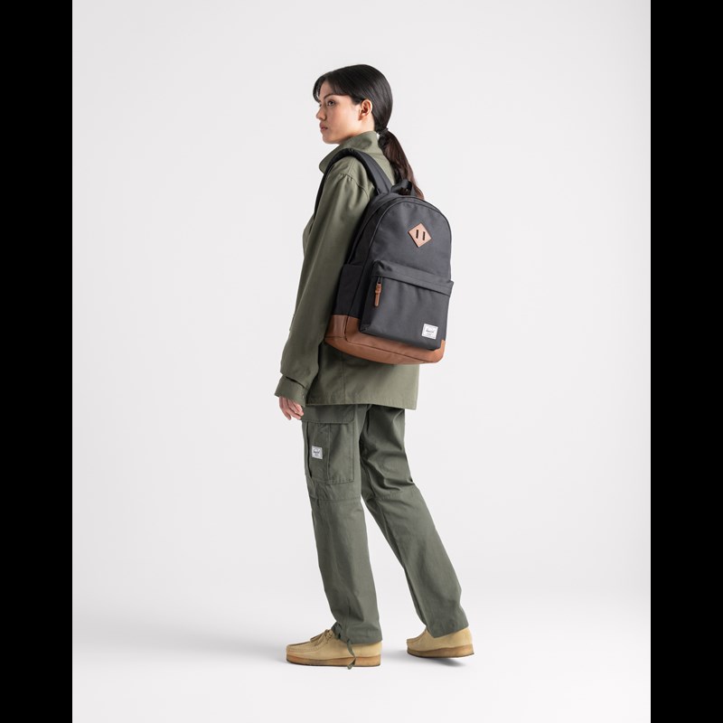 Herschel Rygsæk Heritage Sort/Beige 2
