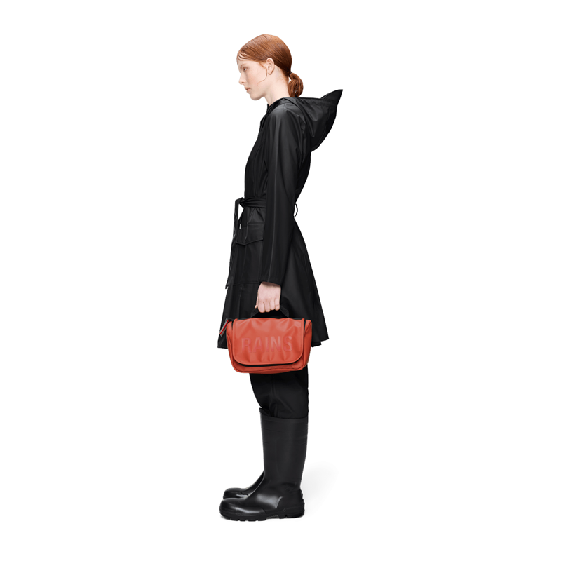 RAINS Necessär Texel Wash Bag Orange 4