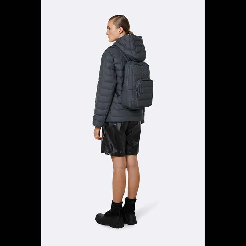 RAINS Rygsæk Base Bag Mini Quilted Dyb koks grå 3