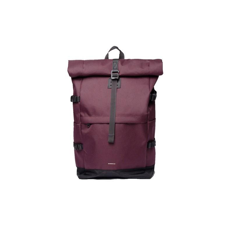 Sandqvist Ryggsäck Icon Rolltop L Bord/Röd