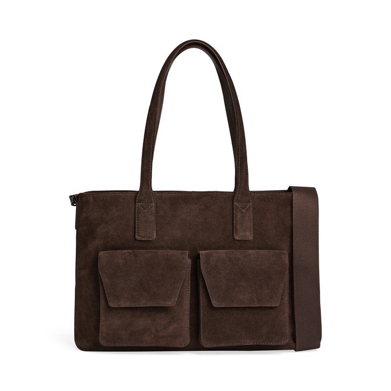 MARKBERG Datorväska KelseyMBG Suede M. Brun 14" 4