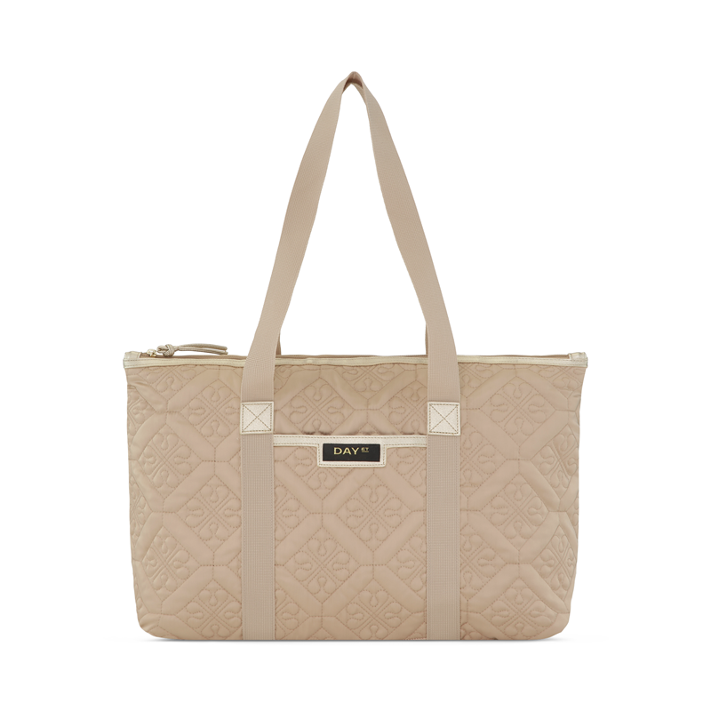 DAY ET Skuldertaske Day GW Q Flow Sig Beige/grå 13"