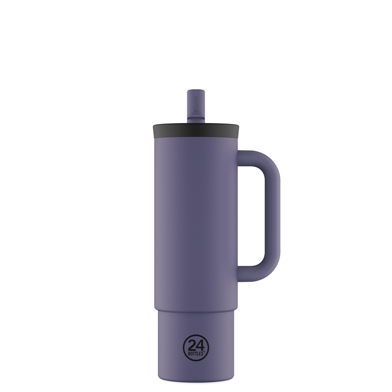 24Bottles Termosmugg Straw Cup Grå 1