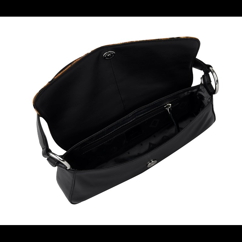 Adax Skuldertaske Kiki Amalfi leo  Sort/Brun 3