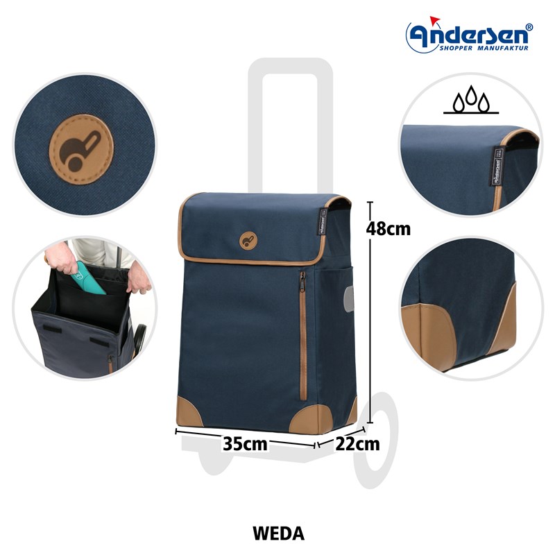 Andersen Scala Shopper Weda Blå 4