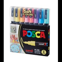 POSCA Pennor UNI POSCA PC-3M 8-pack Multi