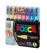 POSCA Pennor POSCA PC-3M 8-pack Multi