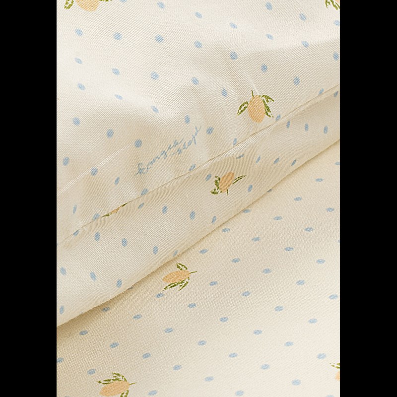 Konges Sløjd Sängkläder Baby Lemon Dot Citron mönster 70x100 cm 2