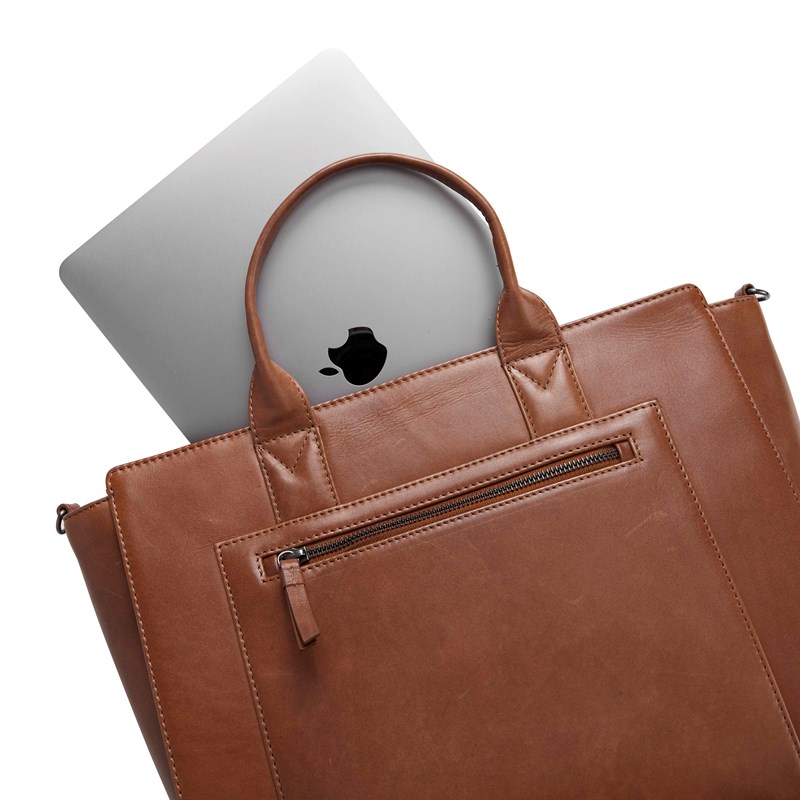 MARKBERG Arbejdstaske Raze Antique Kastanje 15" 7