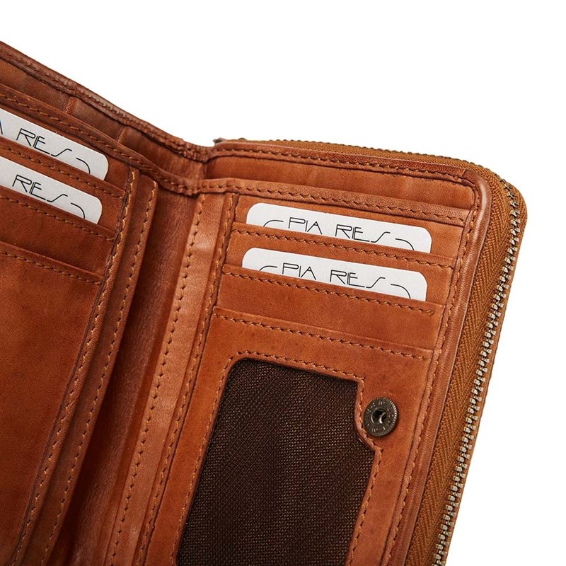 Pia Ries Plånbok Aska Konjak 8