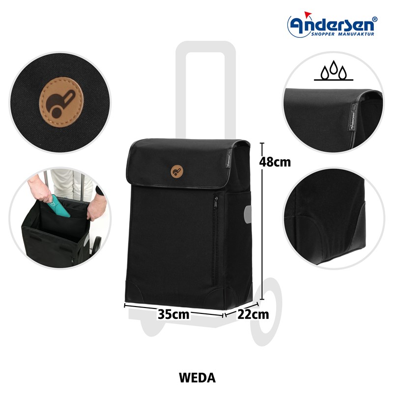Andersen Scala Shopper Weda Sort 4