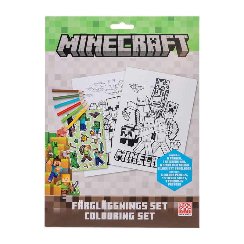 Minecraft Färgläggningsset Minecraft Grön 2