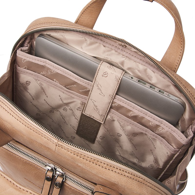 Castelijn & Beerens Ryggsäck Beige 15" 6