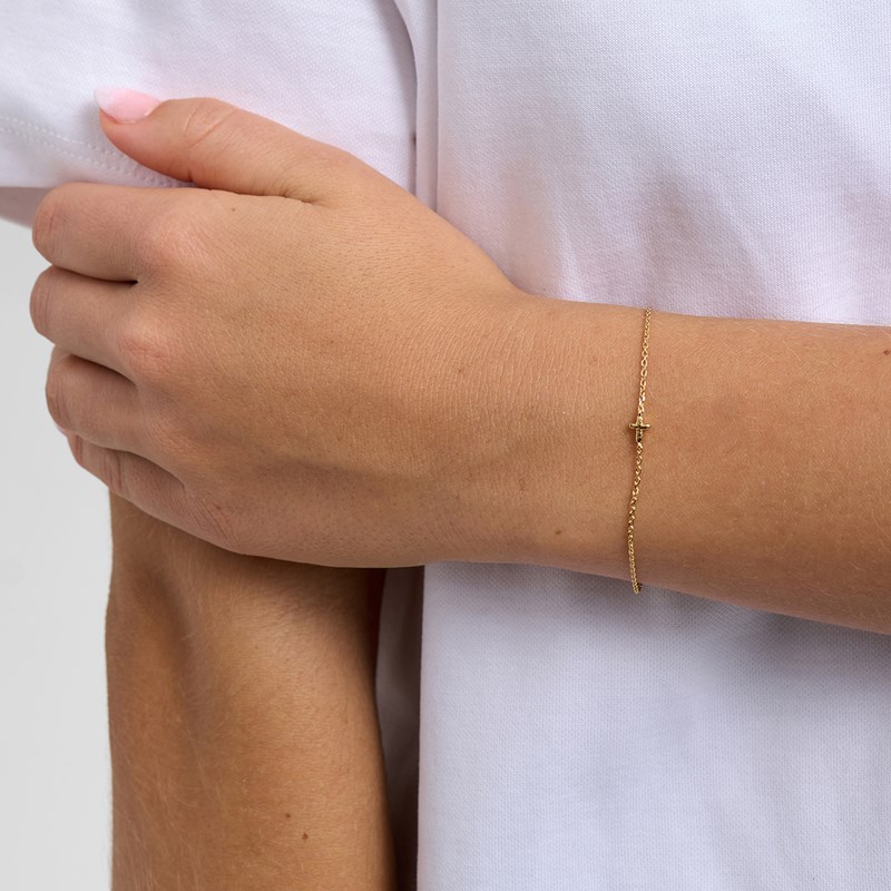 Studio Z Armband Faithful Cross Guld 2