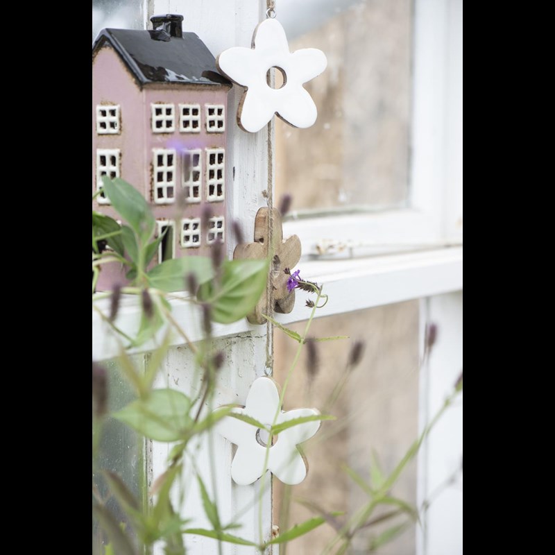 Ib Laursen Ljusstake Hus Nyhavn Rosa/Svart 2