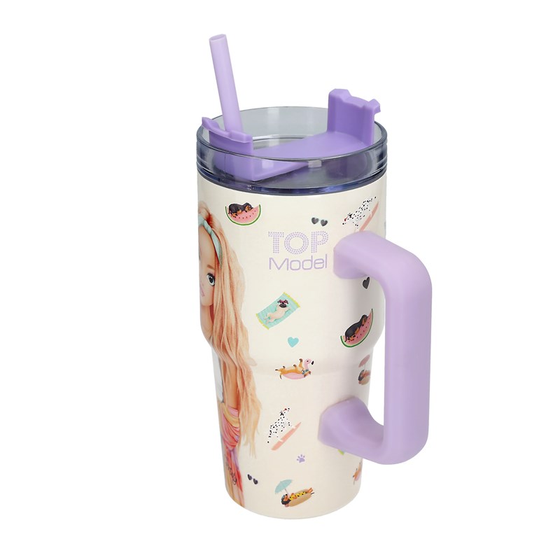 TOPModel To-Go Mugg Sunny Dog Lila/vit 4