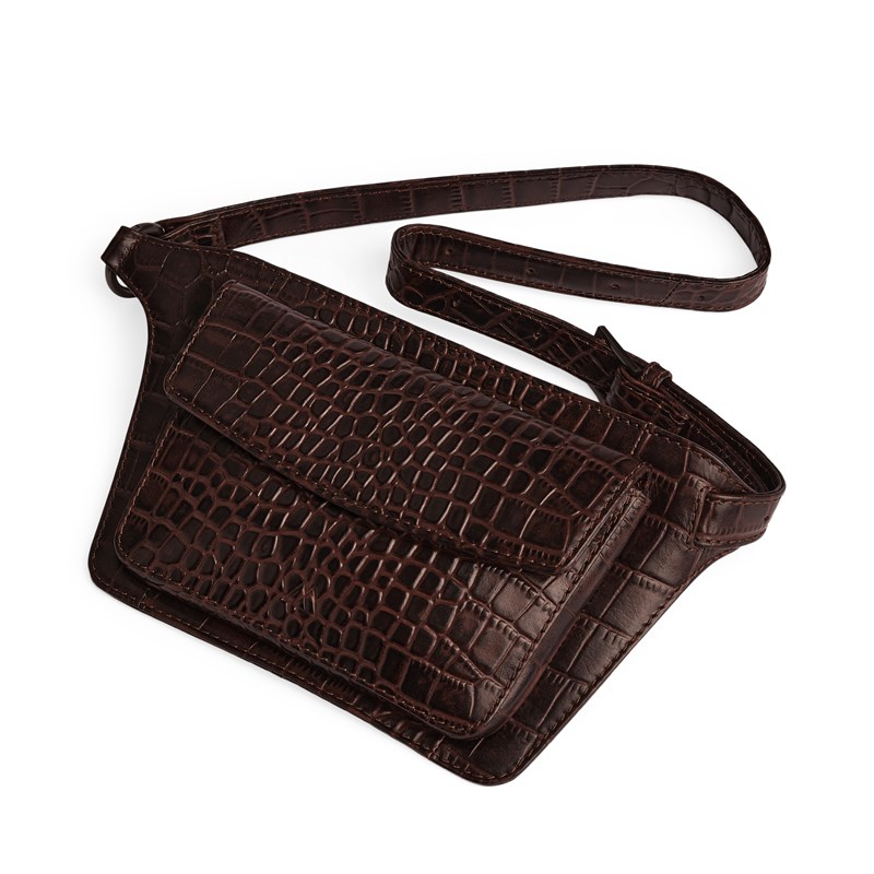 MARKBERG Bæltetaske ZayaMBG Croco Brown Croco 1