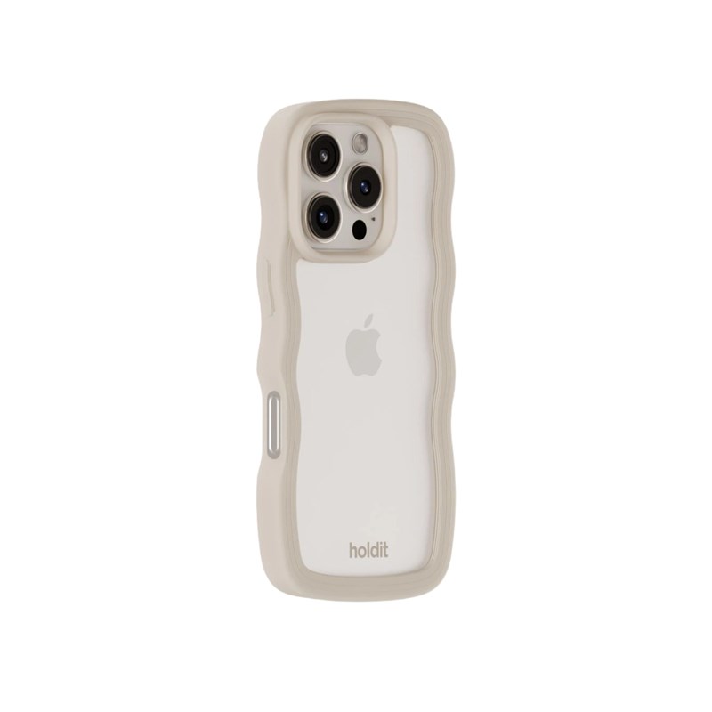 Holdit Mobilcover Wavy Beige Iphone 16 Pro Max 3