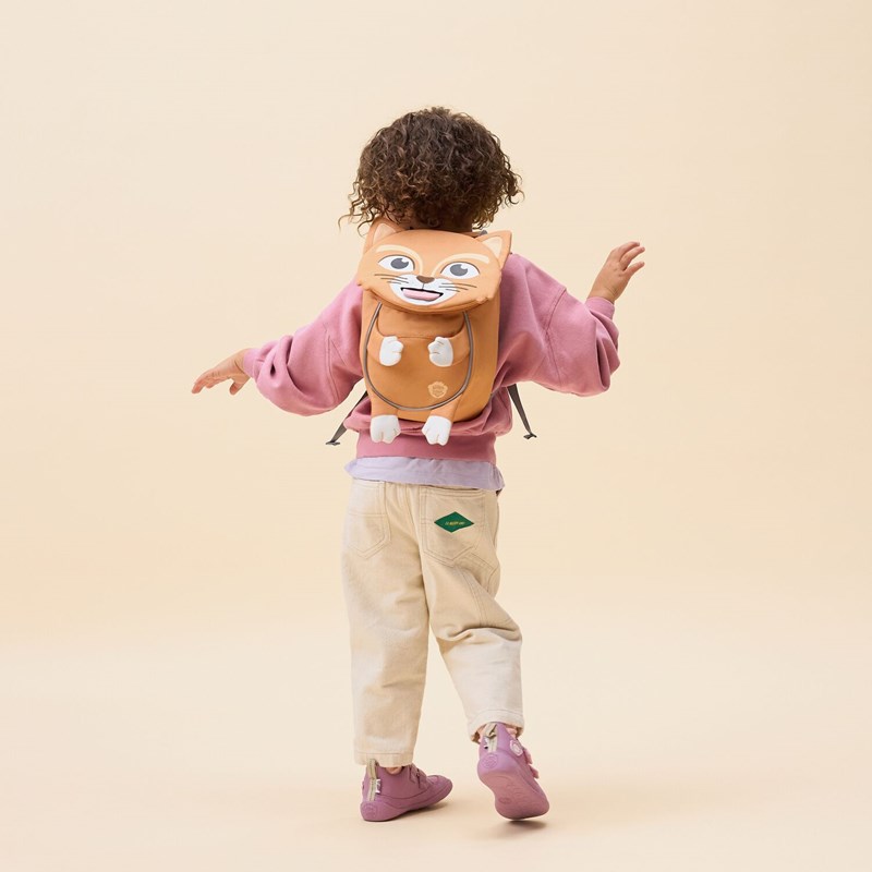 Affenzahn Barnryggsäck Small Friend Cat Brun 2