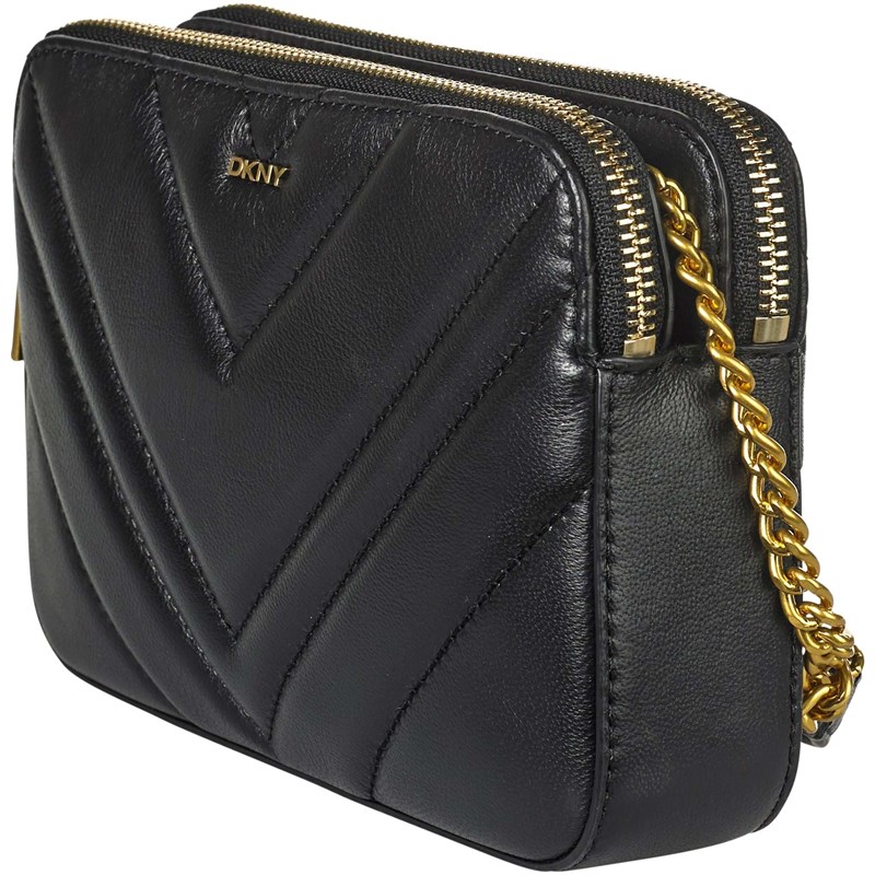DKNY Crossbody Vivian Zip Sort/Guld 2