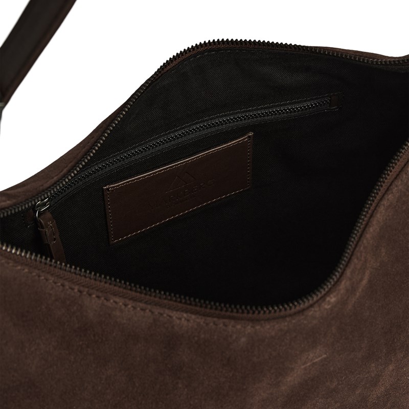 MARKBERG Skuldertaske TribecaMBG Suede M. Brun 14" 7