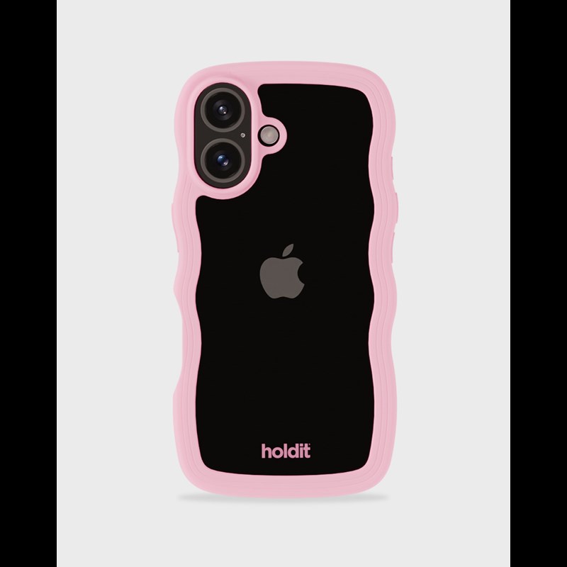 Holdit Mobilcover Wavy Pink Iphone 16 2