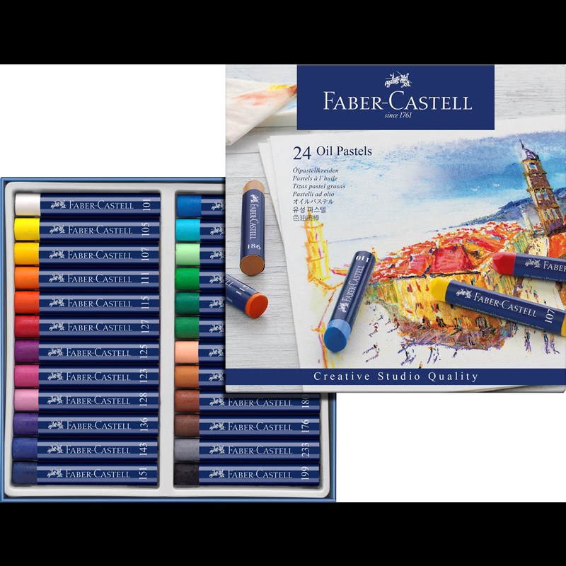 Faber-Castell Oljepastellkritor 24 st. Multi 2