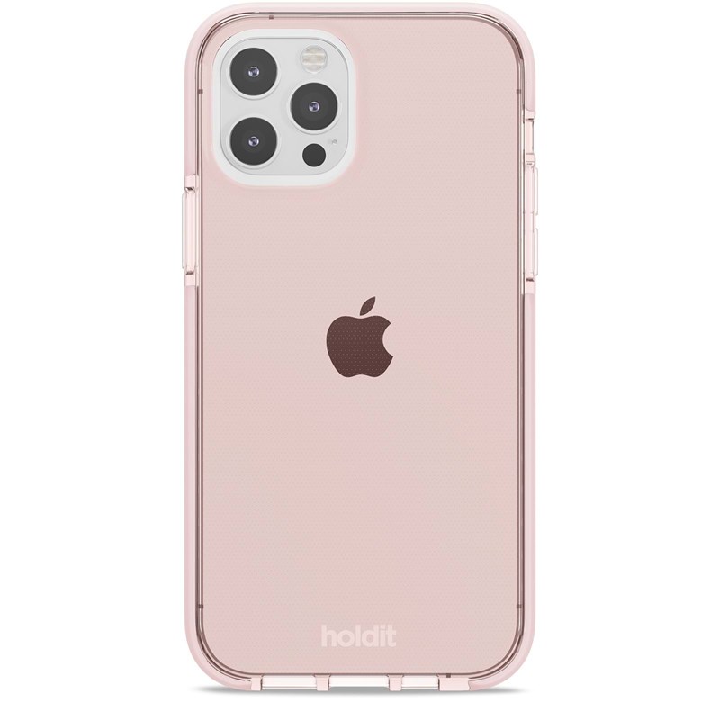 Holdit Mobilcover Seethru Lyserød iPhone 12/12 Pro 1