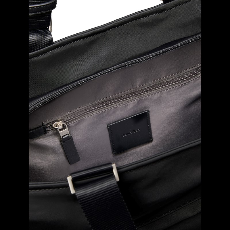 Calvin Klein Shopper Tote sleek Nylon Sort 2