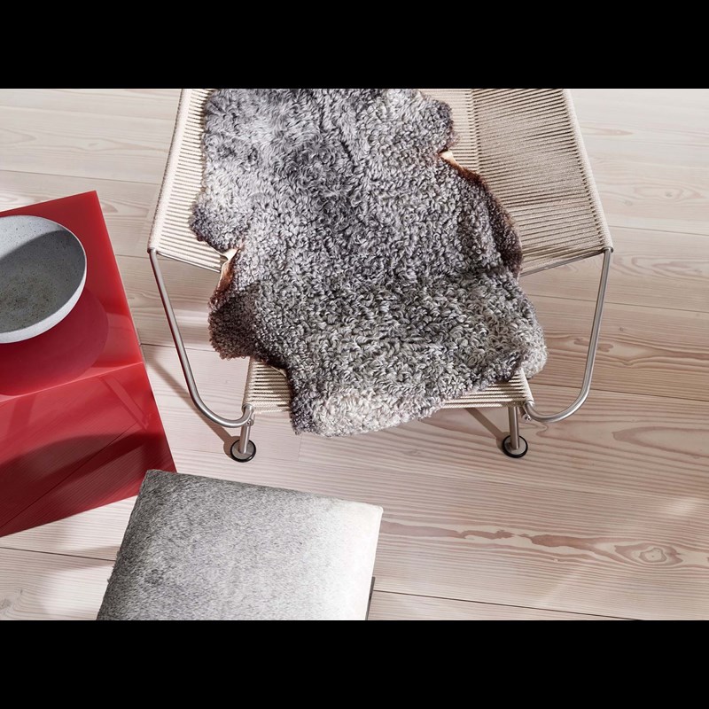 NATURES Collection Skindtæppe Lysegrå 2