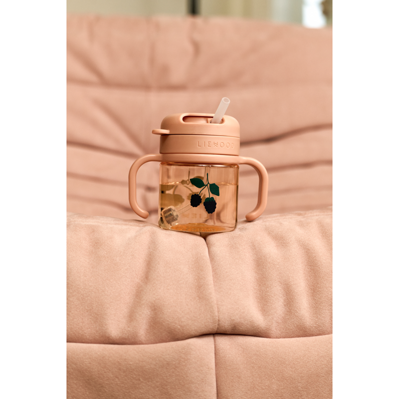 LIEWOOD Kop Med Sugerør Kai Lyserød 2
